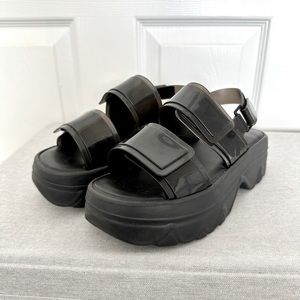 Melissa Brave Platform Sandals - Black, Size 6